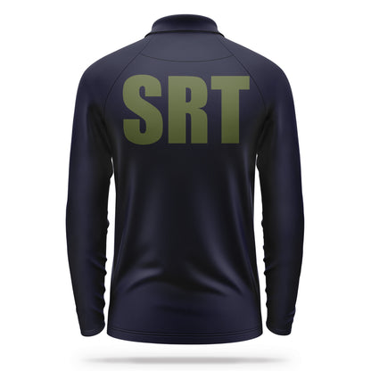 [SRT] Men's Performance Polo Long Sleeve [NVY/GRN]-13 Fifty Apparel