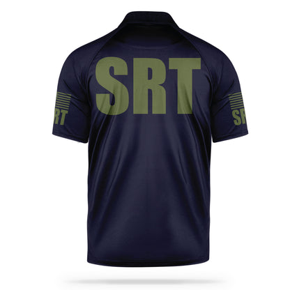 [SRT] Men's Performance Polo [NVY/GRN] 13 Fifty Apparel 