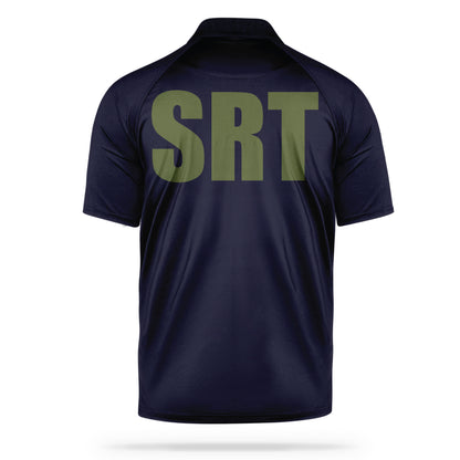 [SRT] Men's Performance Polo [NVY/GRN]-13 Fifty Apparel