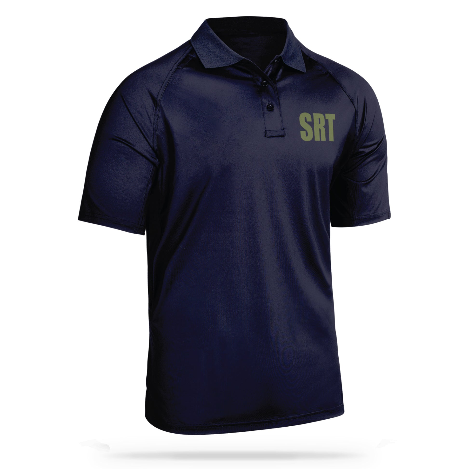[SRT] Men's Performance Polo [NVY/GRN]-13 Fifty Apparel