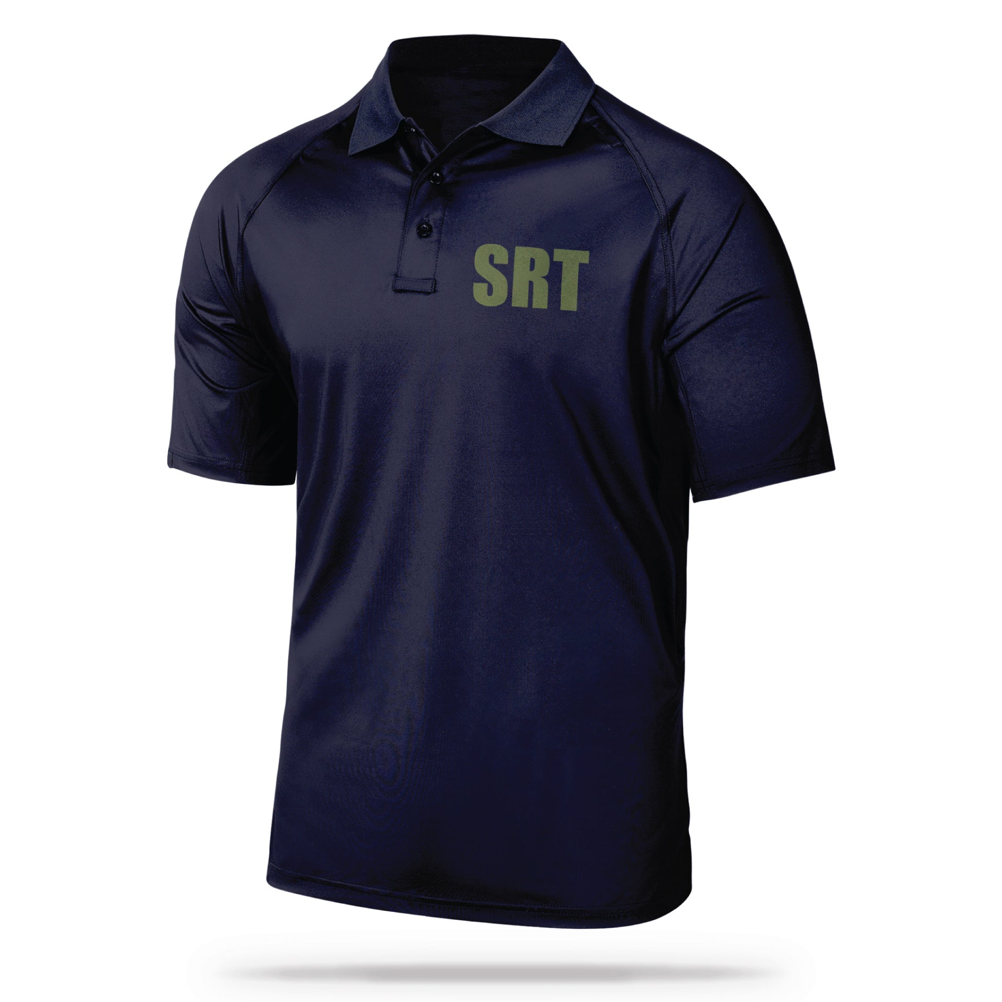 [SRT] Men's Performance Polo [NVY/GRN]-13 Fifty Apparel