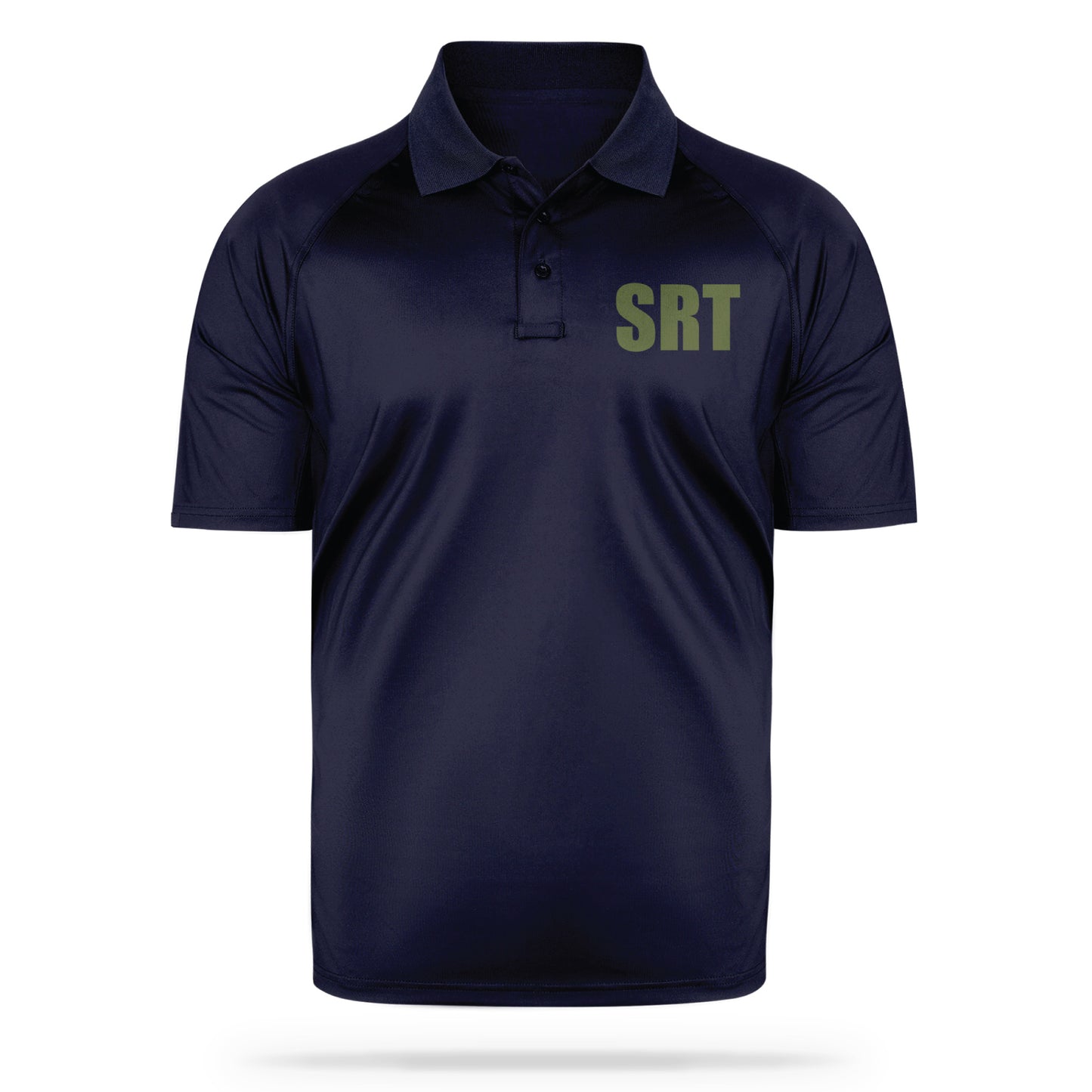 [SRT] Men's Performance Polo [NVY/GRN]-13 Fifty Apparel