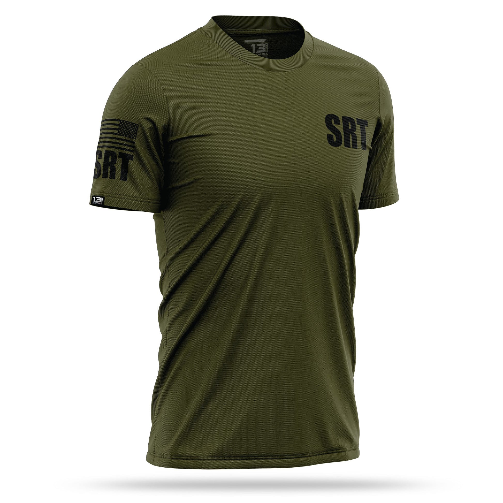 [SRT] Men's Performance Shirt [GRN/BLK]-13 Fifty Apparel
