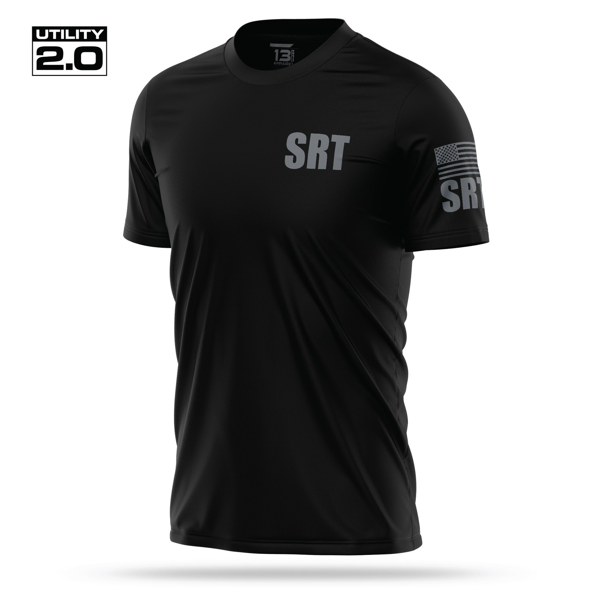 [SRT] Men's Utility 2.0 Short Sleeve [BLK/GRY]-13 Fifty Apparel