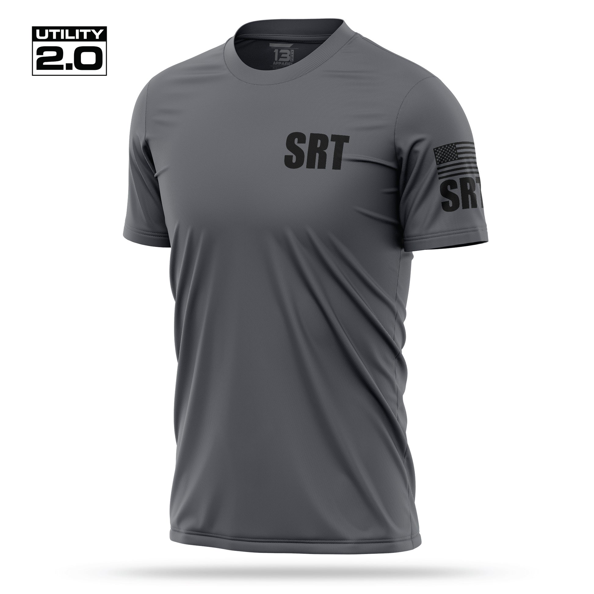 [SRT] Men's Utility 2.0 Short Sleeve [CHAR/BLK]-13 Fifty Apparel