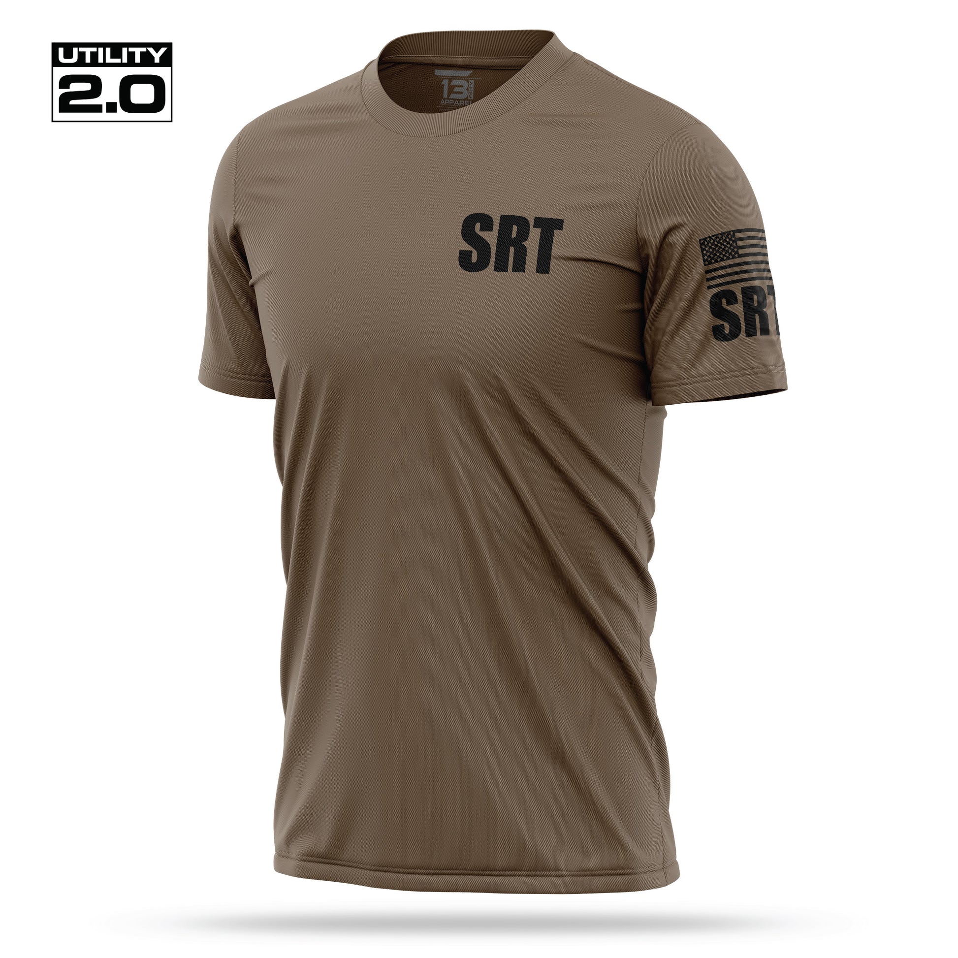 [SRT] Men's Utility 2.0 Short Sleeve [CIGA/BLK]-13 Fifty Apparel