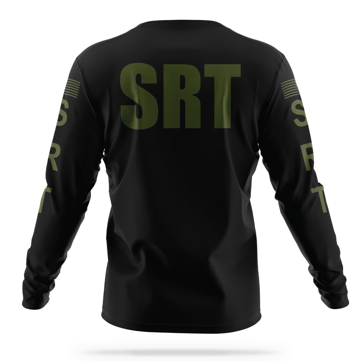 [SRT] Men's Utility Long Sleeve [BLK/GRN]-13 Fifty Apparel