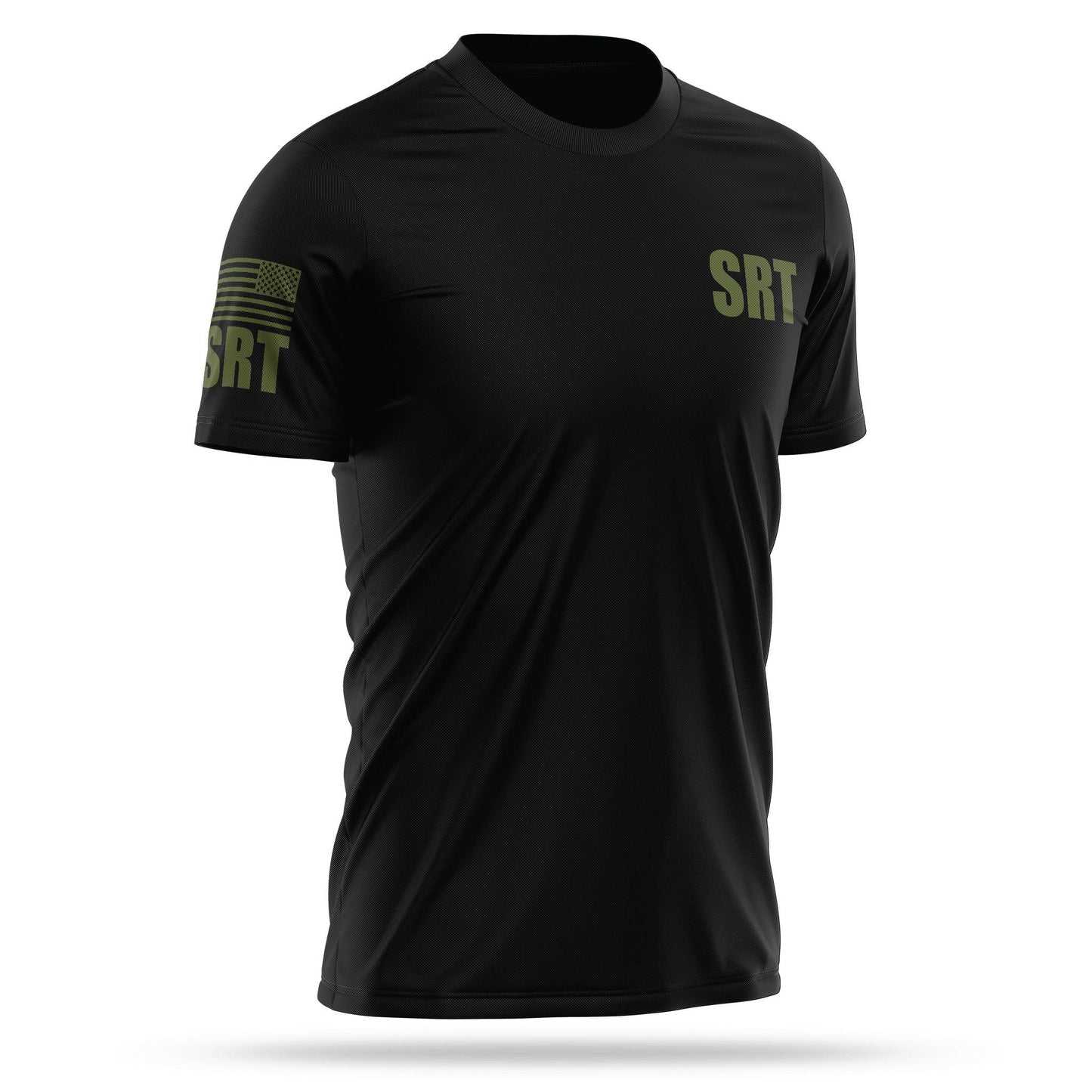 [SRT] Men's Utility Shirt [BLK/GRN]-13 Fifty Apparel