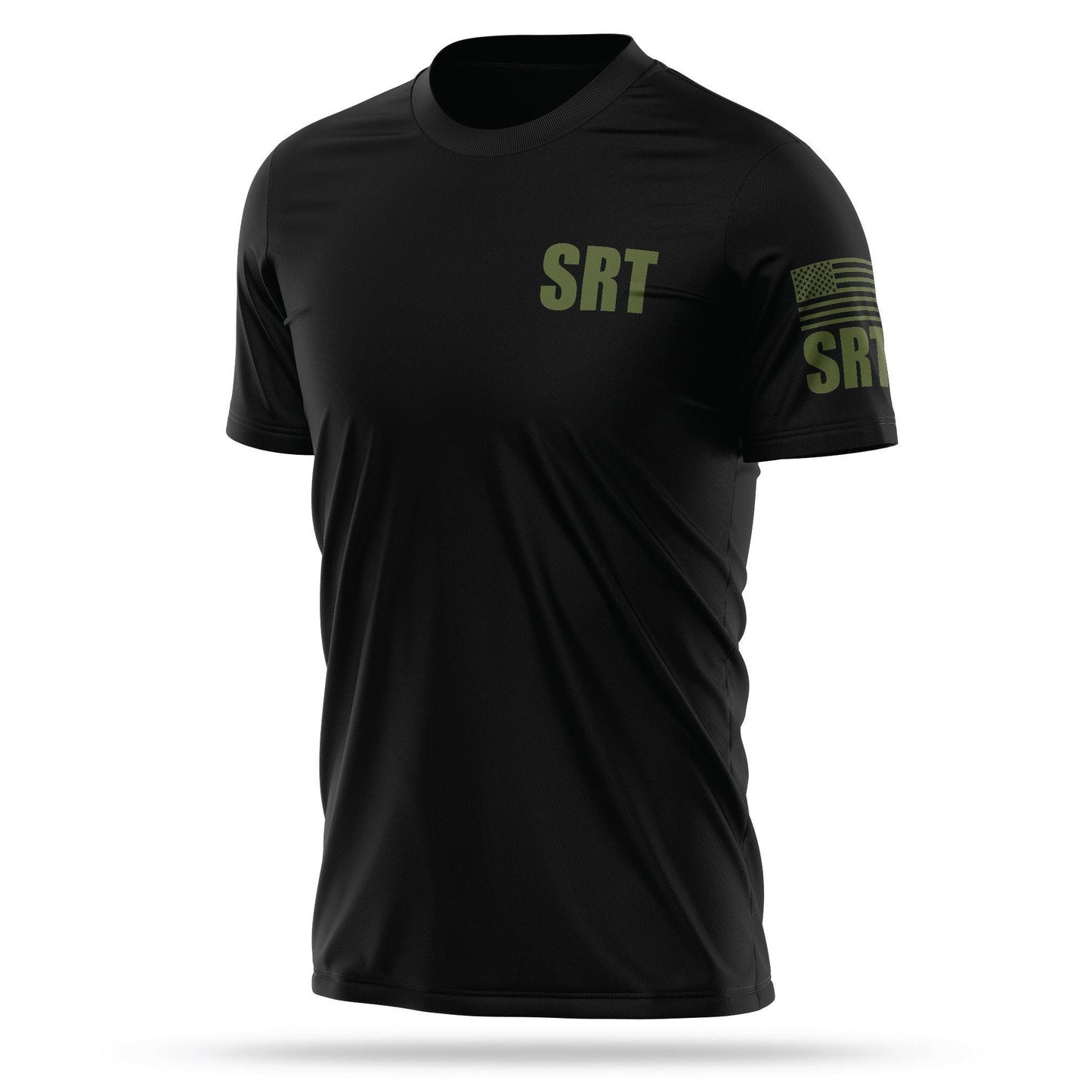 [SRT] Men's Utility Shirt [BLK/GRN]-13 Fifty Apparel