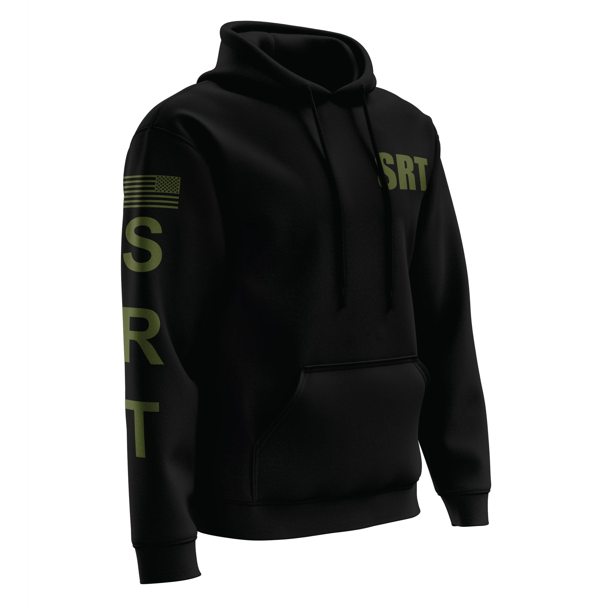 [SRT] Performance Hoodie 2.0 [BLK/GRN]-13 Fifty Apparel