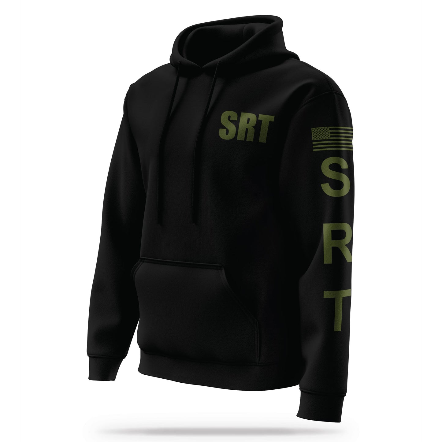 [SRT] Performance Hoodie 2.0 [BLK/GRN]-13 Fifty Apparel