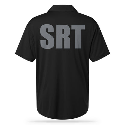 SRT UTILITY POLO BLK/GRY-13 Fifty Apparel