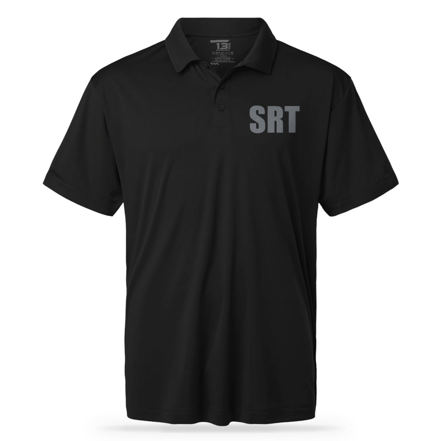 SRT UTILITY POLO BLK/GRY-13 Fifty Apparel