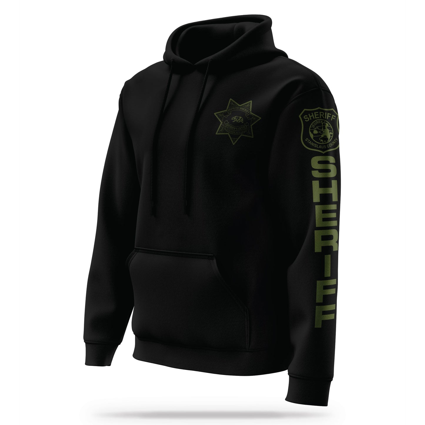 [STANISLAUS CO SO] SVOU Performance Hoodie 2.0 [BLK/GRN]-13 Fifty Apparel