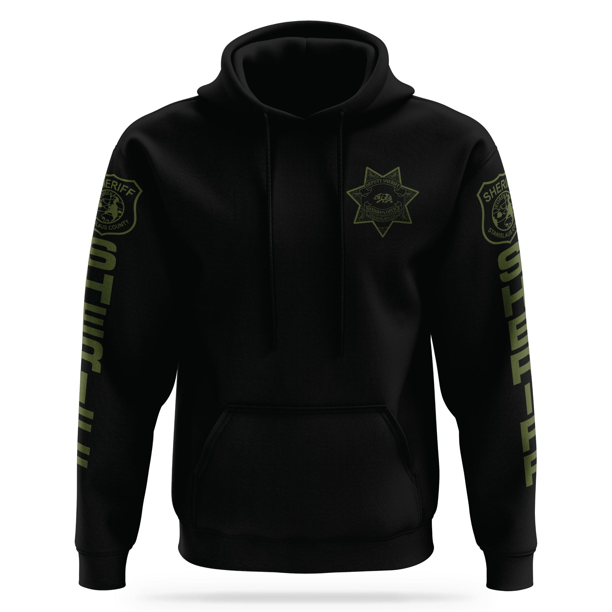 [STANISLAUS CO SO] SVOU Performance Hoodie 2.0 [BLK/GRN]-13 Fifty Apparel