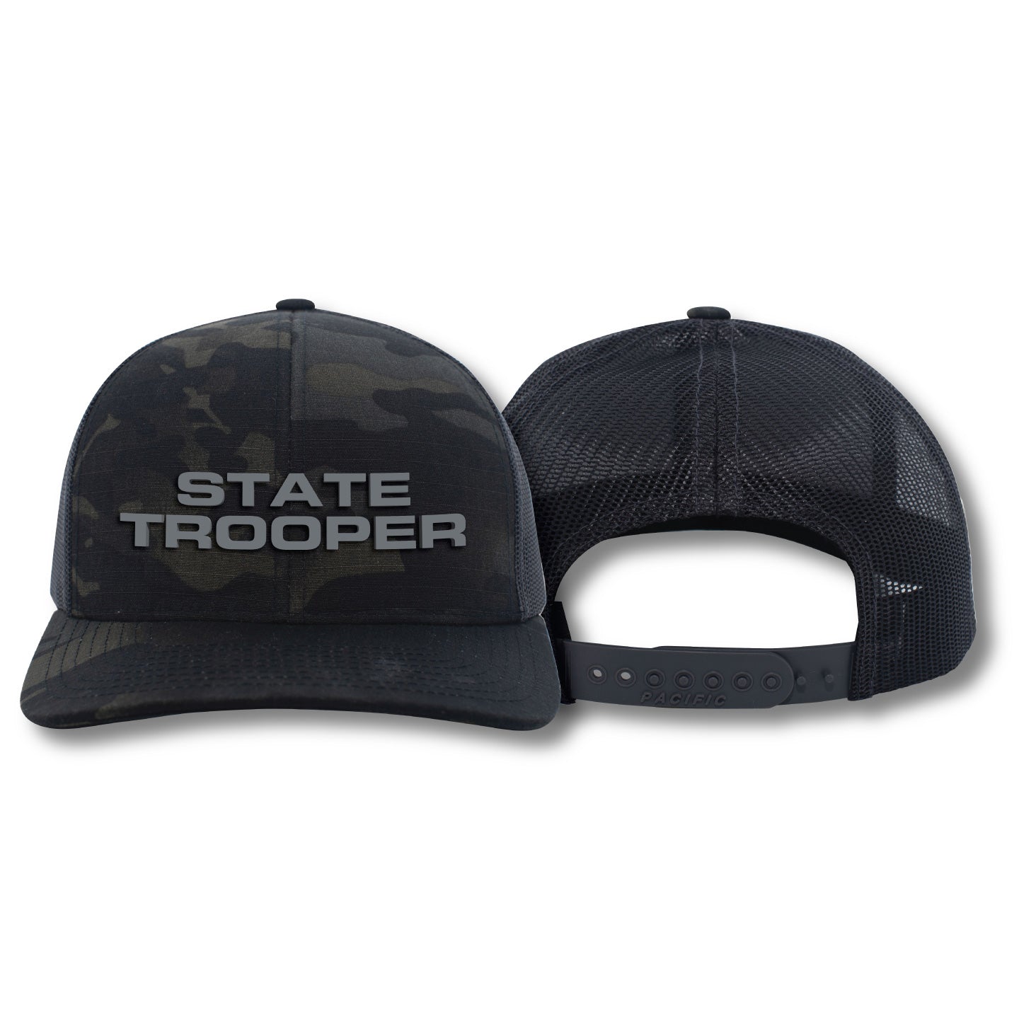 STATE TROOPER] Adjustable Mesh Back Cap | 13 Fifty Apparel