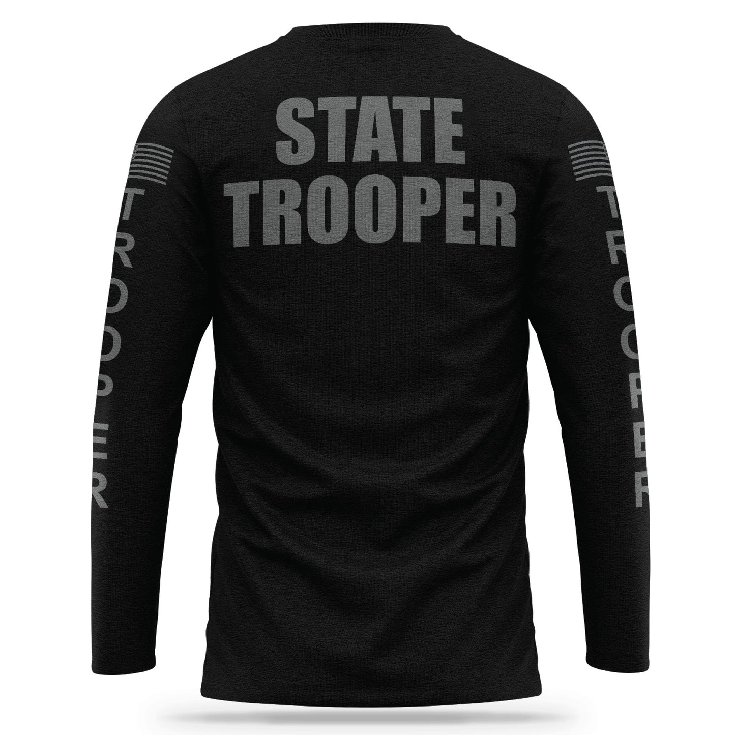 [STATE TROOPER] Cotton Blend Long Sleeve [BLK/GRY]-13 Fifty Apparel