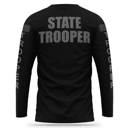 [STATE TROOPER] Cotton Blend Long Sleeve [BLK/GRY]-13 Fifty Apparel