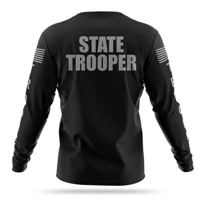 [STATE TROOPER] Men's Performance Long Sleeve [BLK/GRY]-13 Fifty Apparel