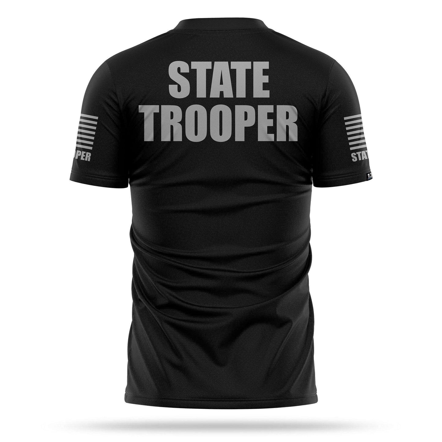 [STATE TROOPER] Men's Performance Shirt [BLK/GRY]-13 Fifty Apparel