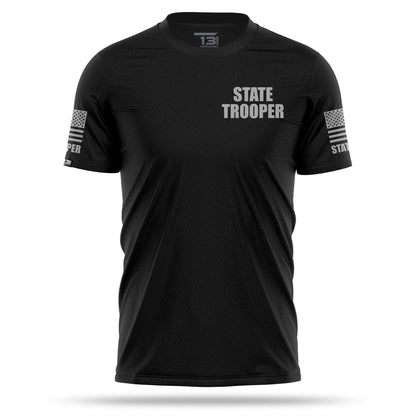 [STATE TROOPER] Men's Performance Shirt [BLK/GRY]-13 Fifty Apparel