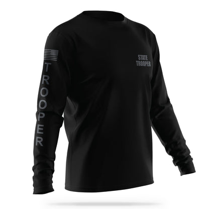 [STATE TROOPER] Men's Utility Long Sleeve [BLK/GRY]-13 Fifty Apparel