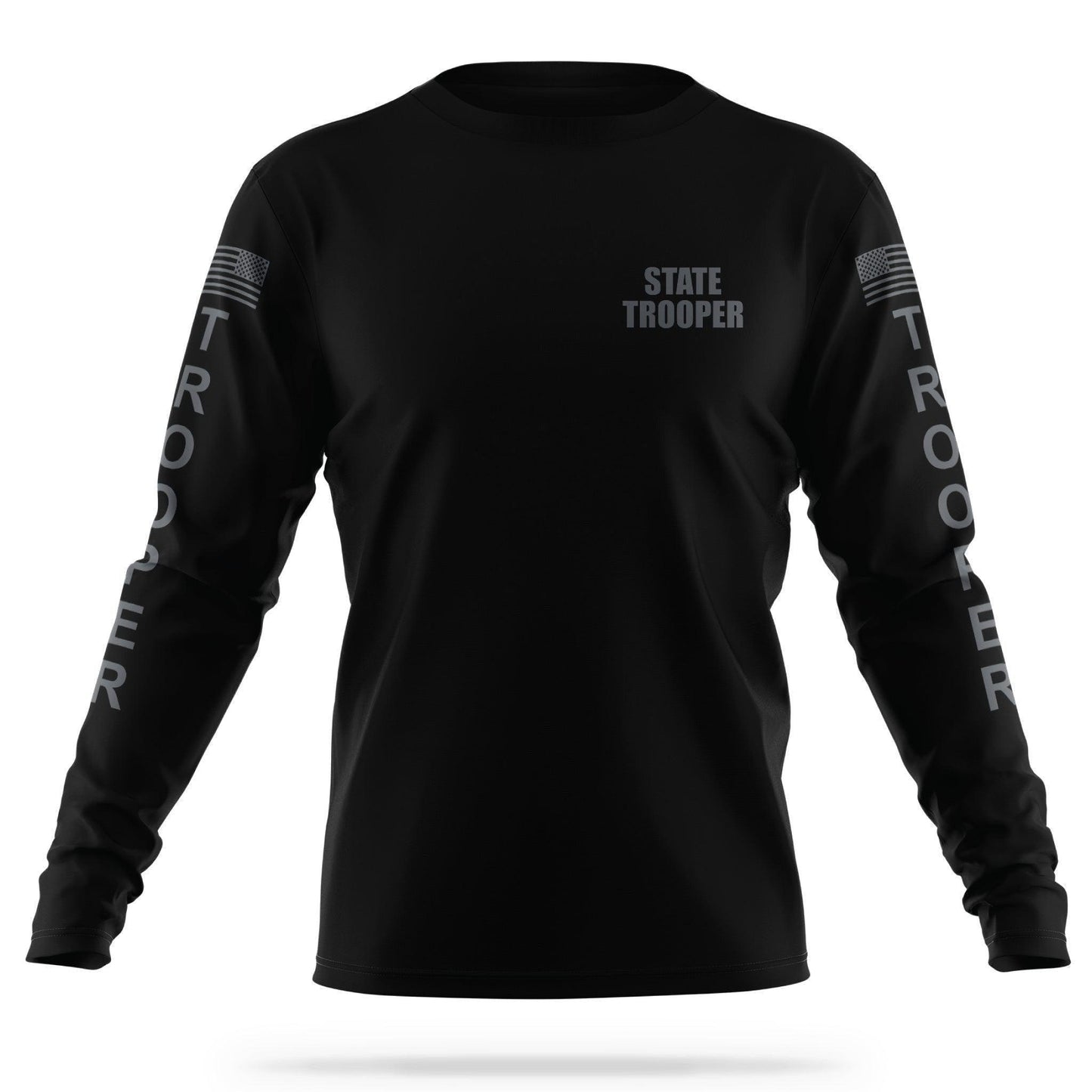 [STATE TROOPER] Men's Utility Long Sleeve [BLK/GRY]-13 Fifty Apparel