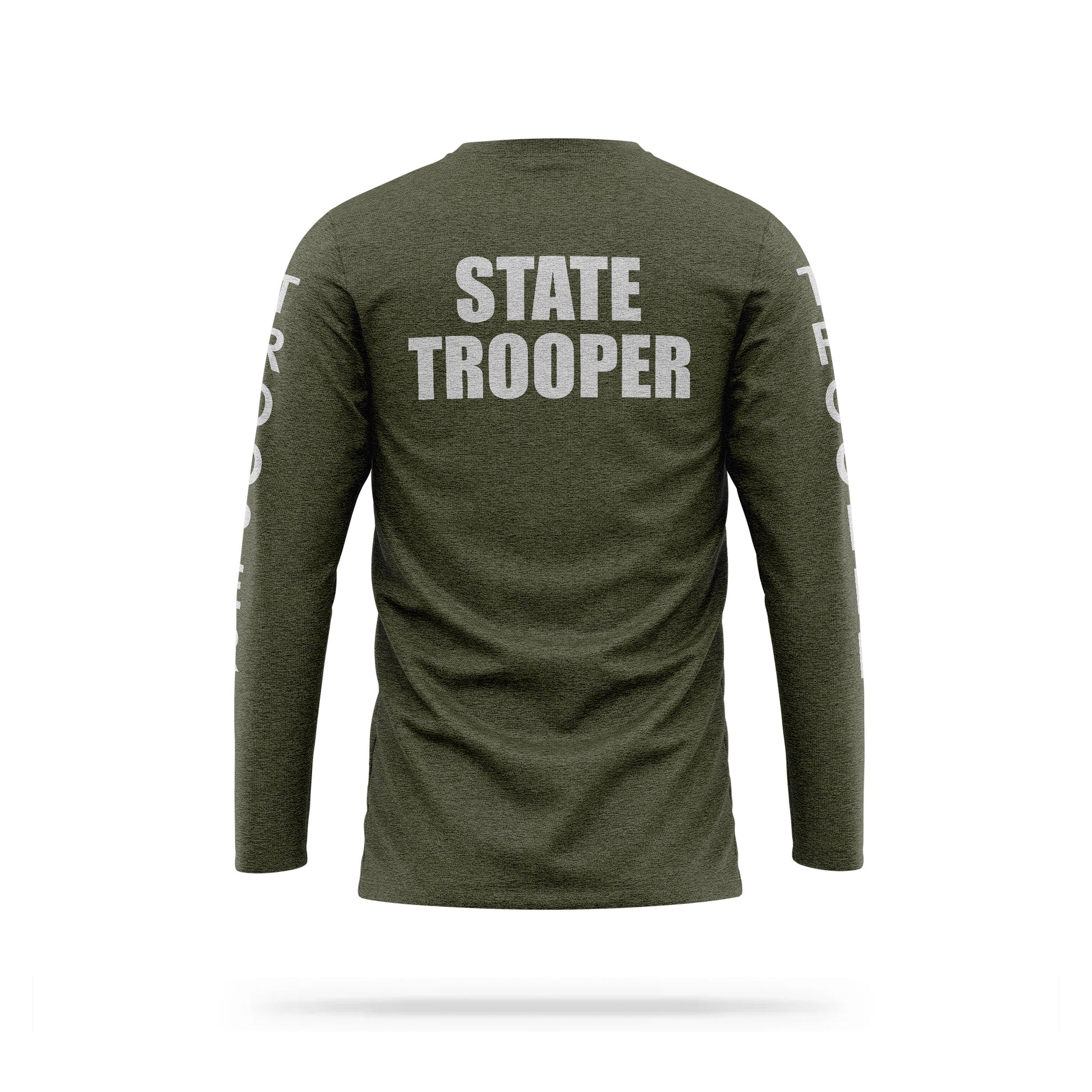 [STATE TROOPER] Reflective Cotton Blend Long Sleeve [GRN/REF]-13 Fifty Apparel