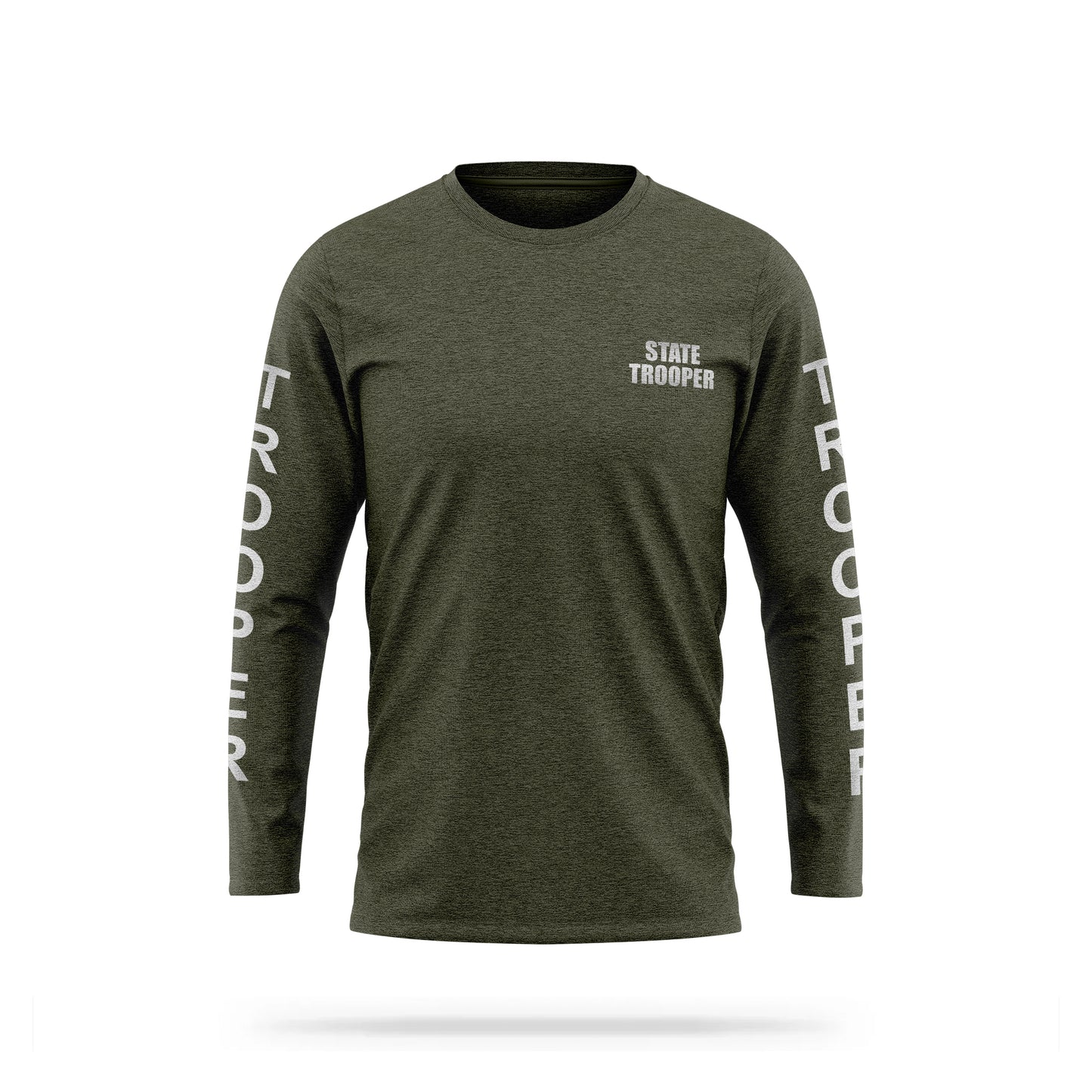 [STATE TROOPER] Reflective Cotton Blend Long Sleeve [GRN/REF]-13 Fifty Apparel