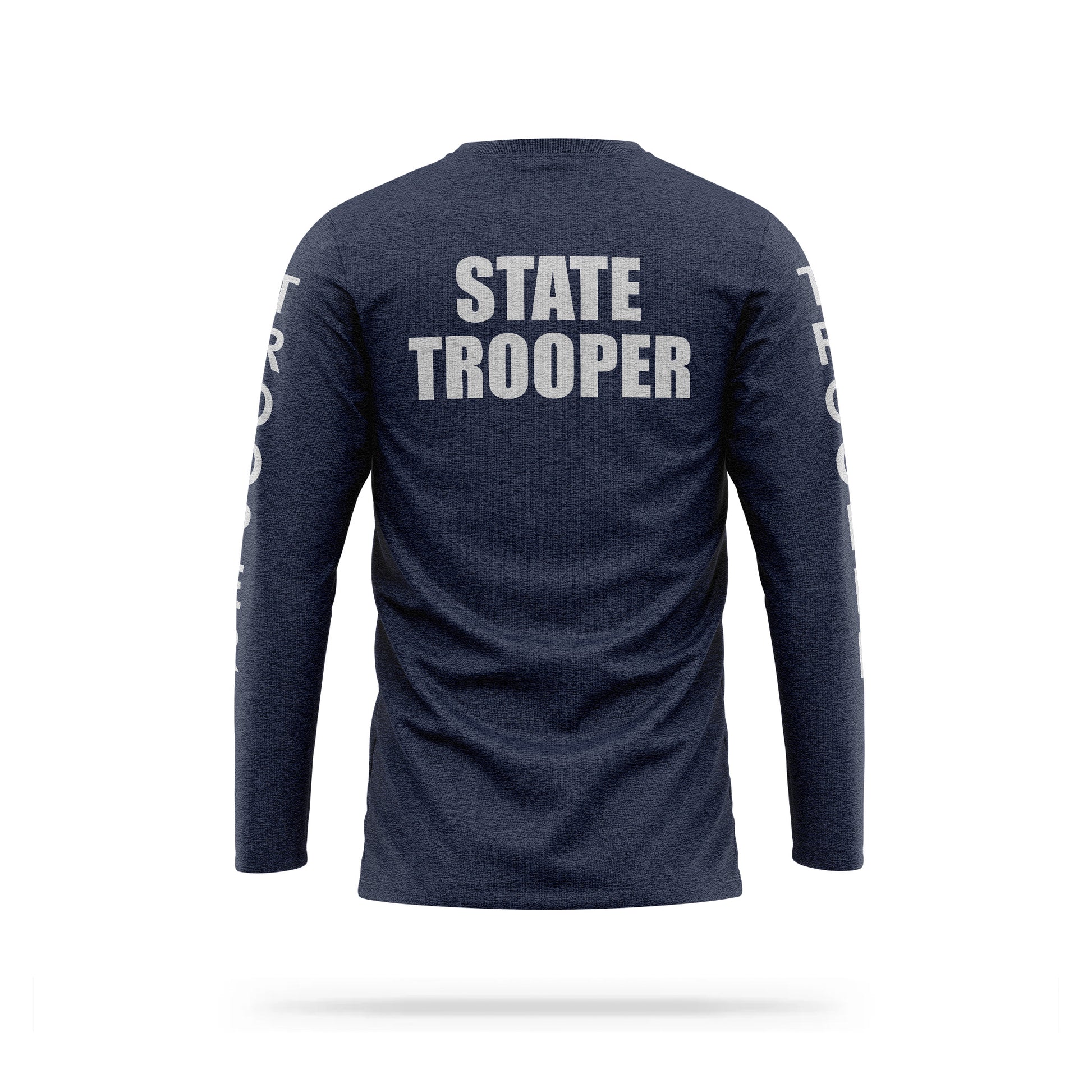 [STATE TROOPER] Reflective Cotton Blend Long Sleeve [NVY/REF]-13 Fifty Apparel