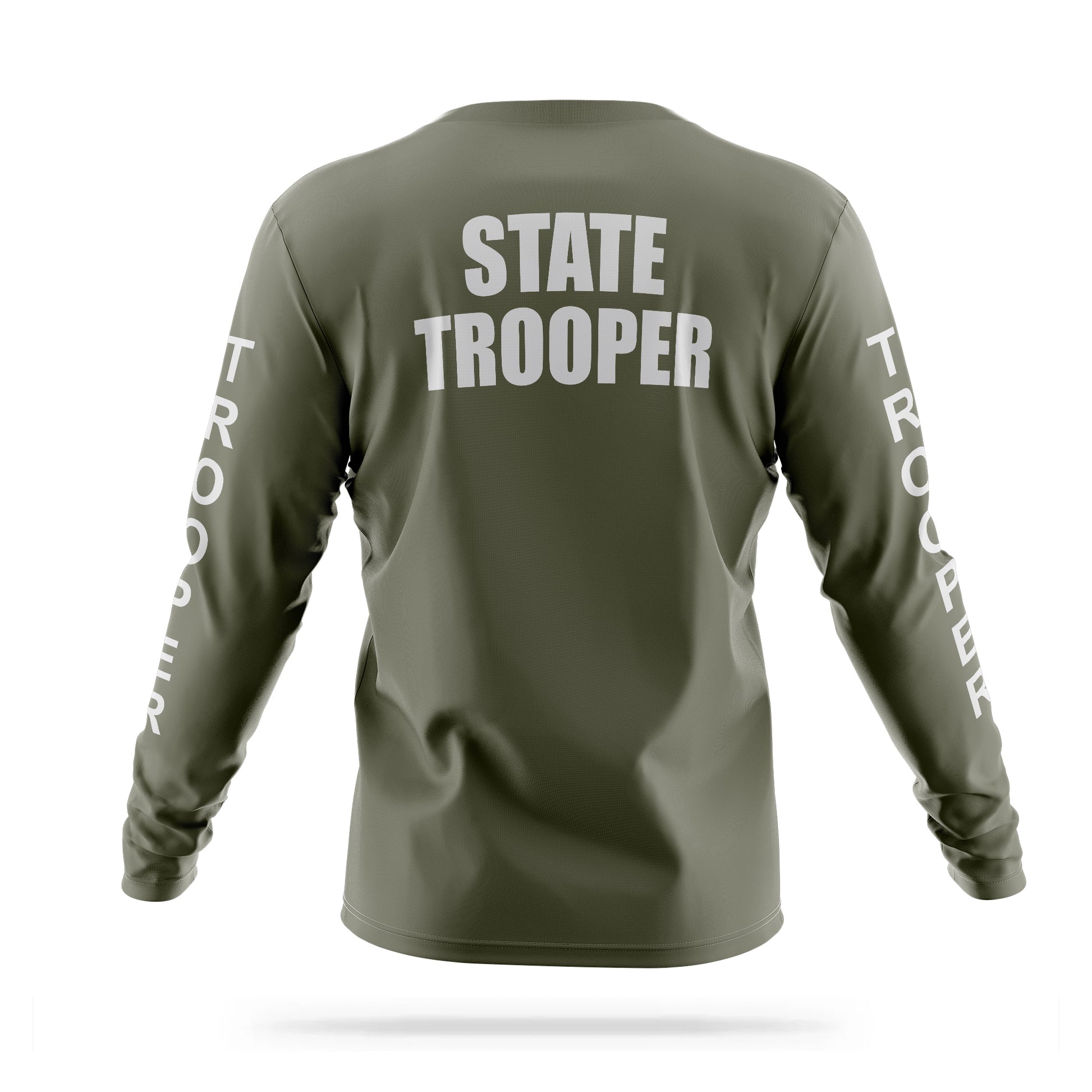 [STATE TROOPER] Reflective Men's Utility Long Sleeve [GRN/REF] 13 Fifty Apparel 