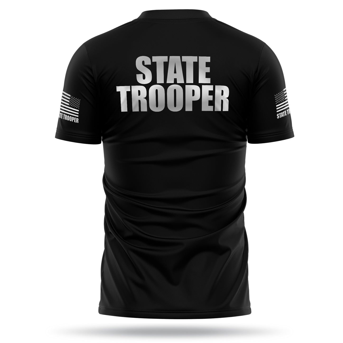[STATE TROOPER] Reflective Men's Utility Shirt [BLK/REF]-13 Fifty Apparel