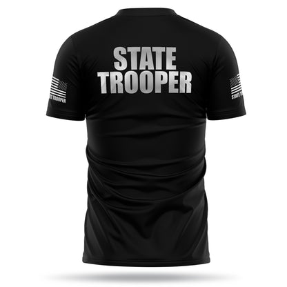 [STATE TROOPER] Reflective Men's Utility Shirt [BLK/REF]-13 Fifty Apparel