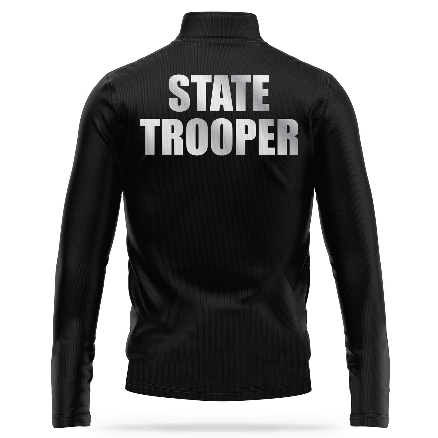 [STATE TROOPER] Reflective Performance Quarter Zip [BLK/REF]-13 Fifty Apparel