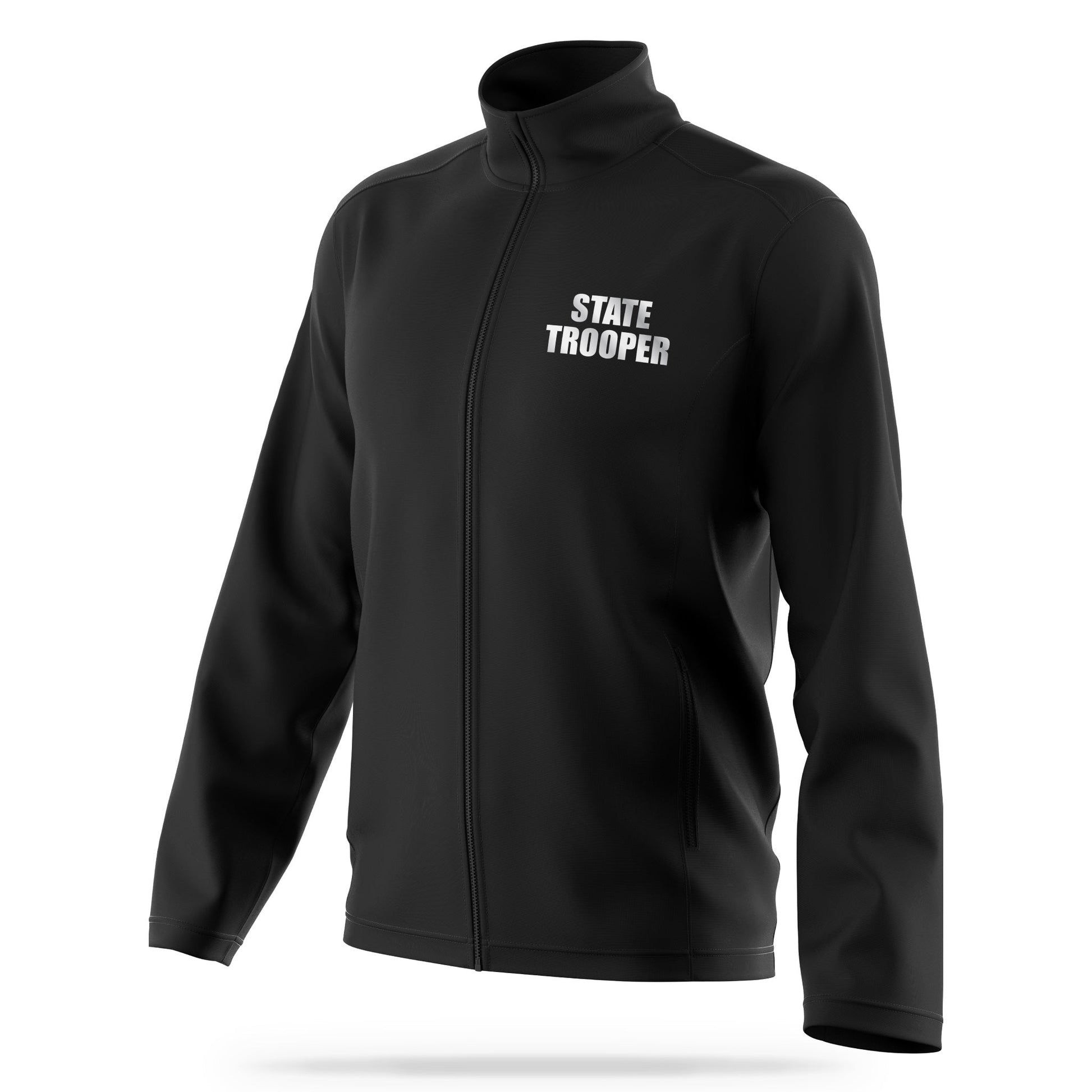 [STATE TROOPER] Reflective Soft Shell Jacket [BLK/REF]-13 Fifty Apparel