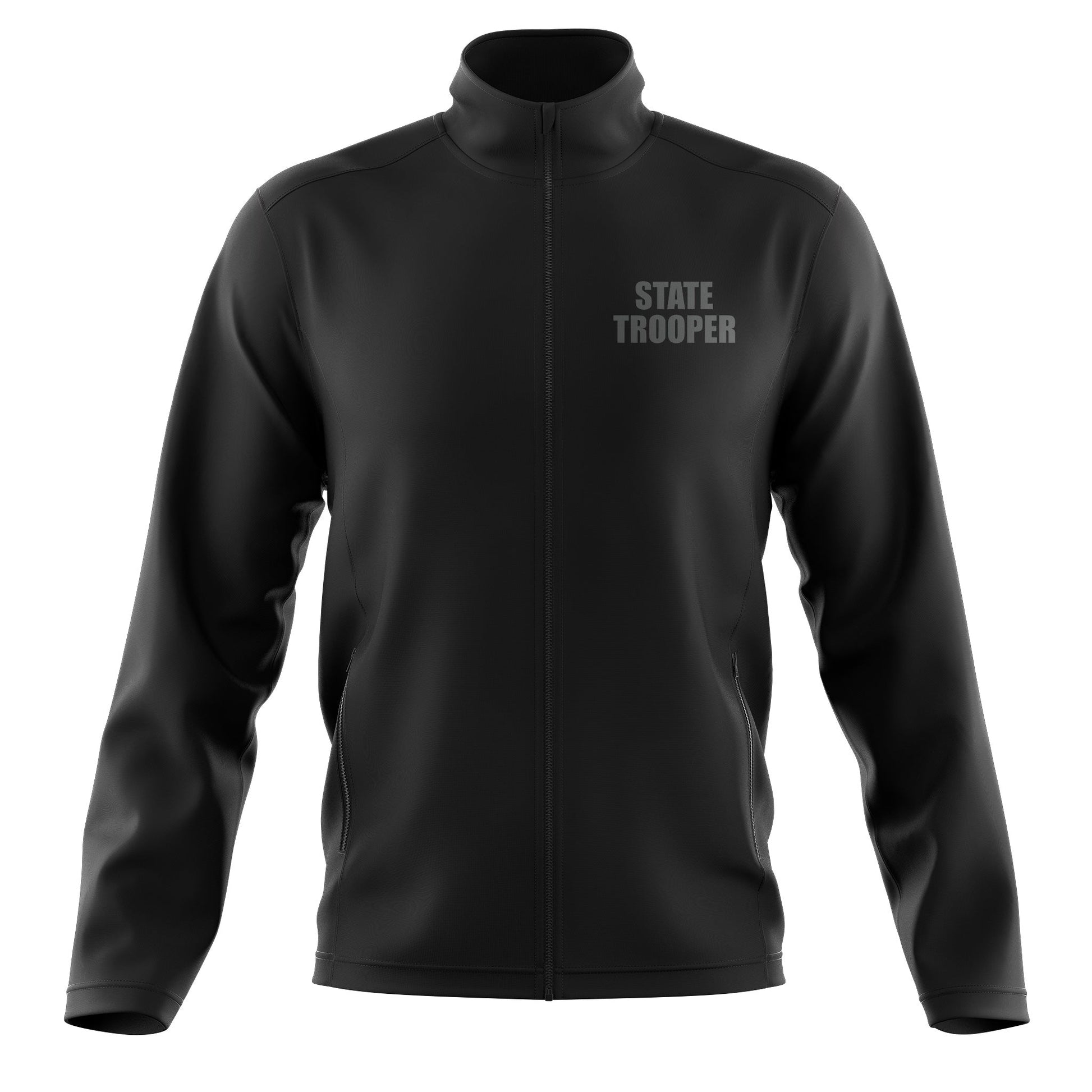 [STATE TROOPER] Reflective Soft Shell Jacket [BLK/REF]-13 Fifty Apparel