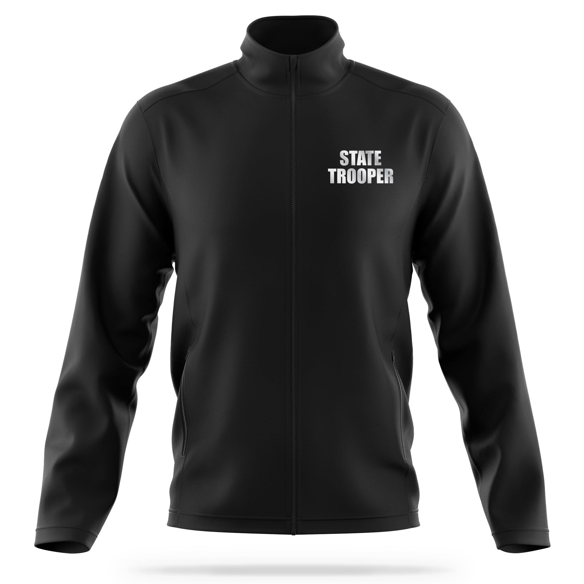 [STATE TROOPER] Reflective Soft Shell Jacket [BLK/REF]-13 Fifty Apparel