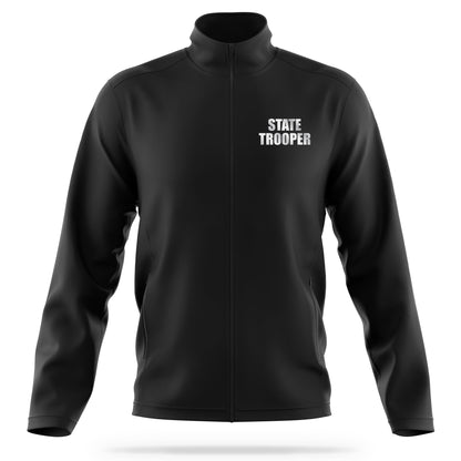 [STATE TROOPER] Reflective Soft Shell Jacket [BLK/REF]-13 Fifty Apparel