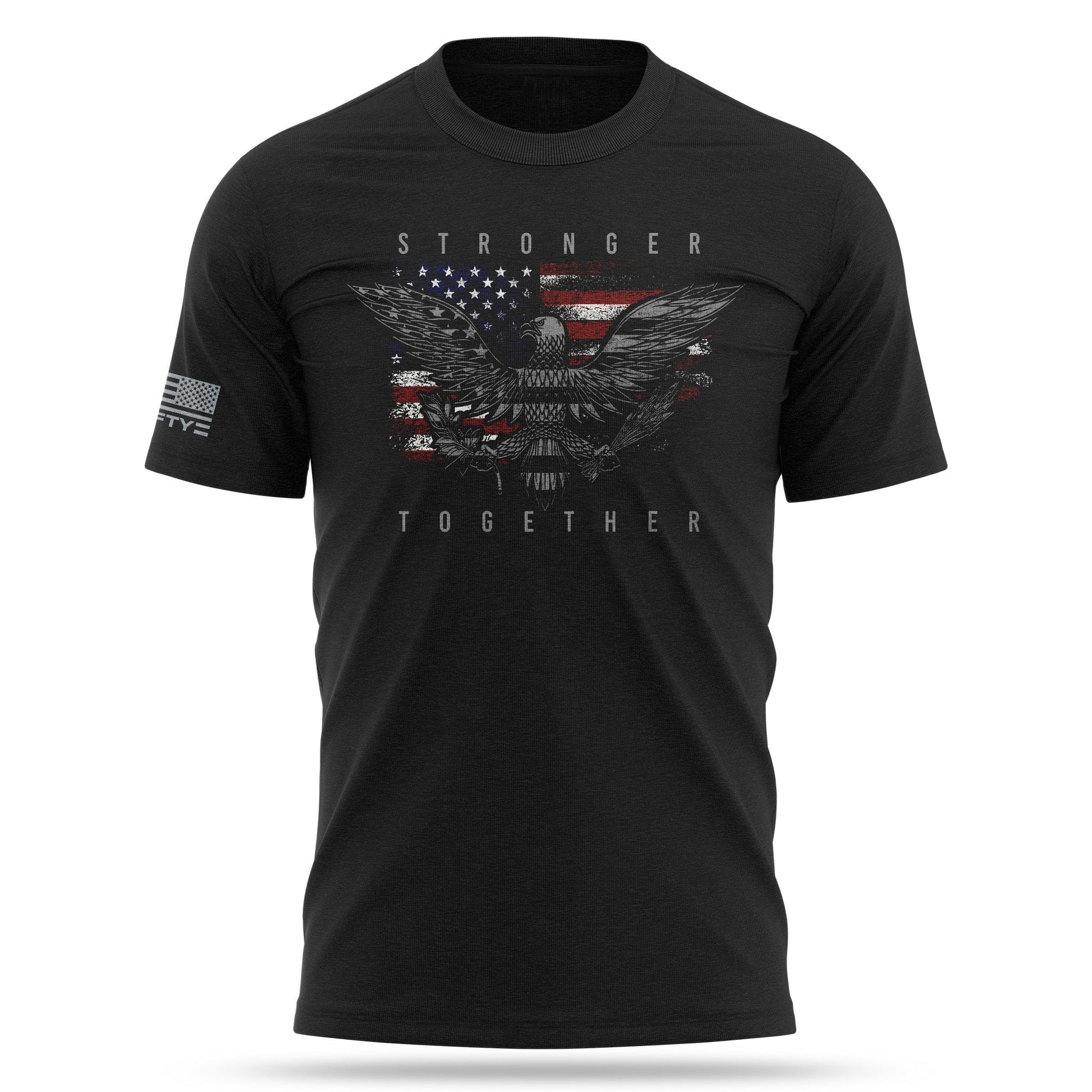 [STRONGER TOGETHER] Cotton Blend Shirt [BLK]-13 Fifty Apparel