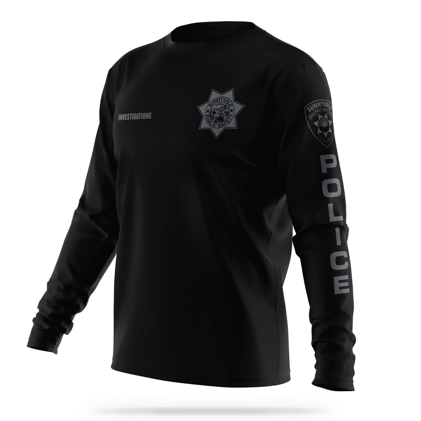 [SUNNYVALE DPS] Investigations Utility Long Sleeve Shirt [BLACK]-13 Fifty Apparel