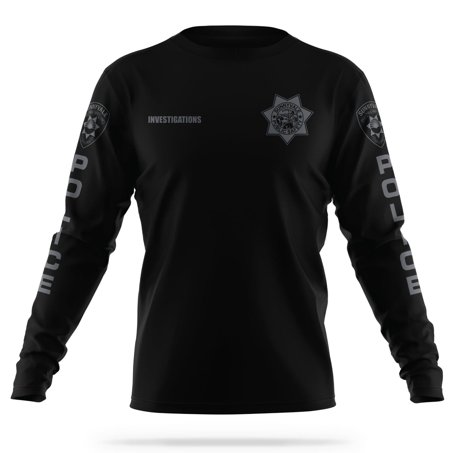 [SUNNYVALE DPS] Investigations Utility Long Sleeve Shirt [BLACK]-13 Fifty Apparel