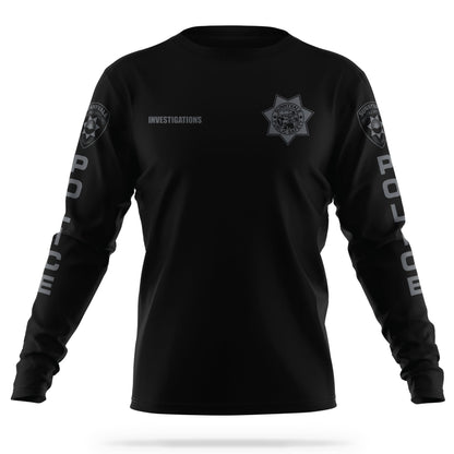 [SUNNYVALE DPS] Investigations Utility Long Sleeve Shirt [BLACK]-13 Fifty Apparel