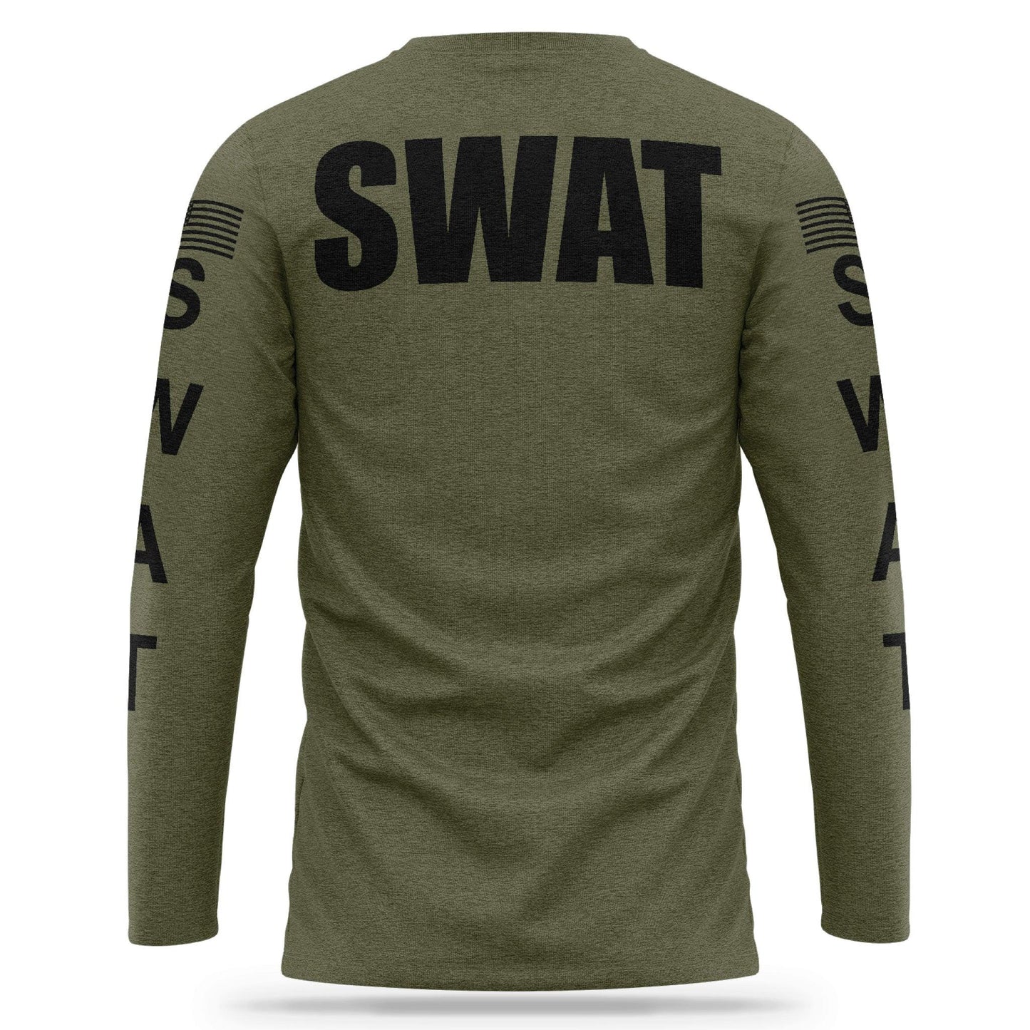 [SWAT] Cotton Blend Long Sleeve [GRN/BLK]-13 Fifty Apparel