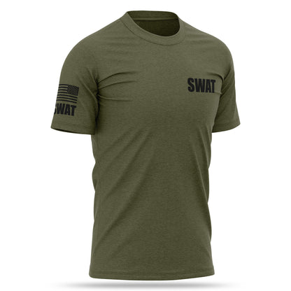 [SWAT] Cotton Blend Shirt [GRN/BLK]-13 Fifty Apparel