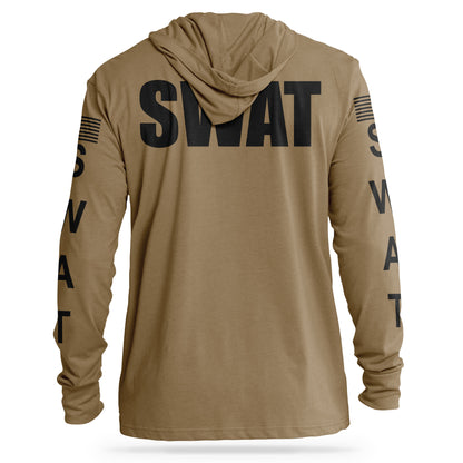 [SWAT] Cotton Hooded Tee [CYT/BLK]-13 Fifty Apparel