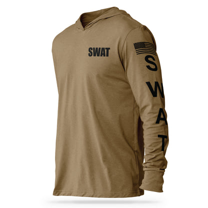 [SWAT] Cotton Hooded Tee [CYT/BLK]-13 Fifty Apparel