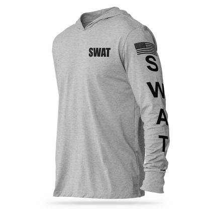 [SWAT] Cotton Hooded Tee [GRY/BLK]-13 Fifty Apparel