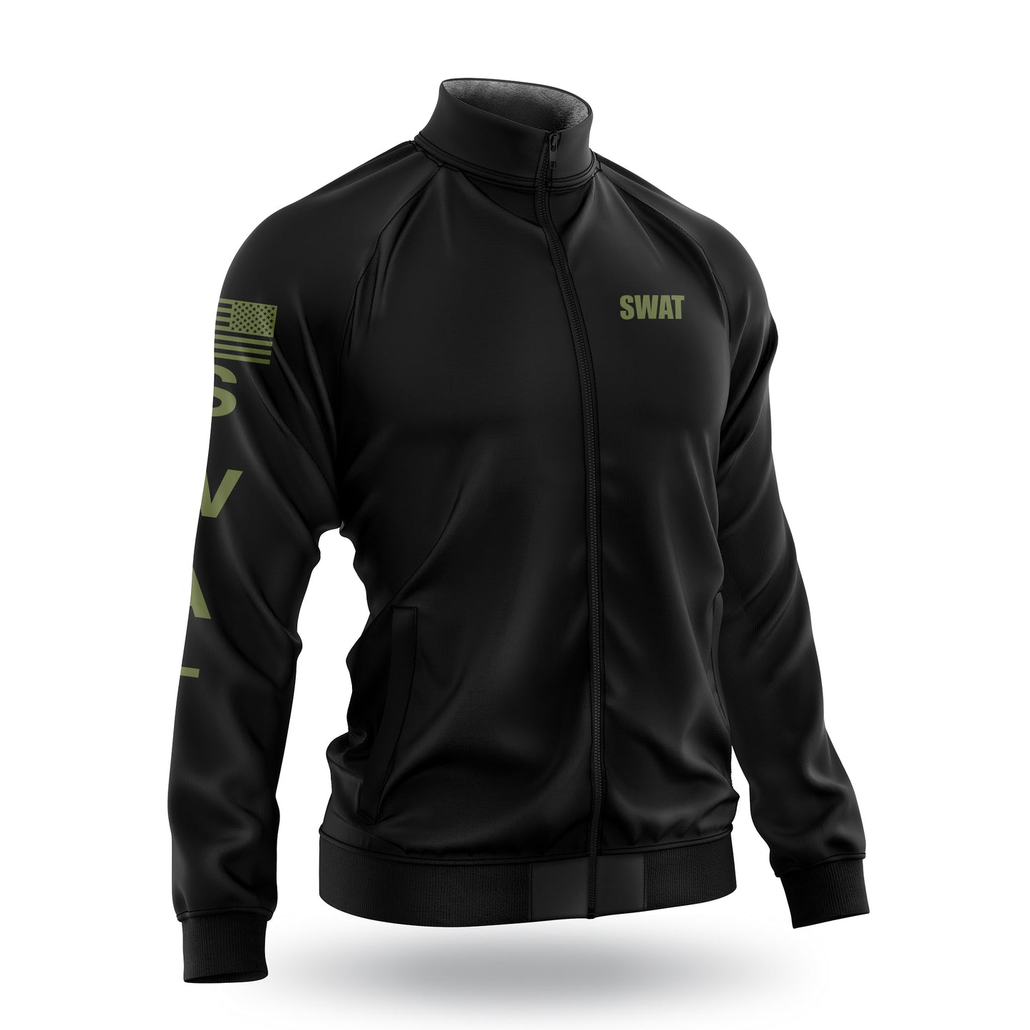 [SWAT] Defender Jacket [BLK/GRN]-13 Fifty Apparel