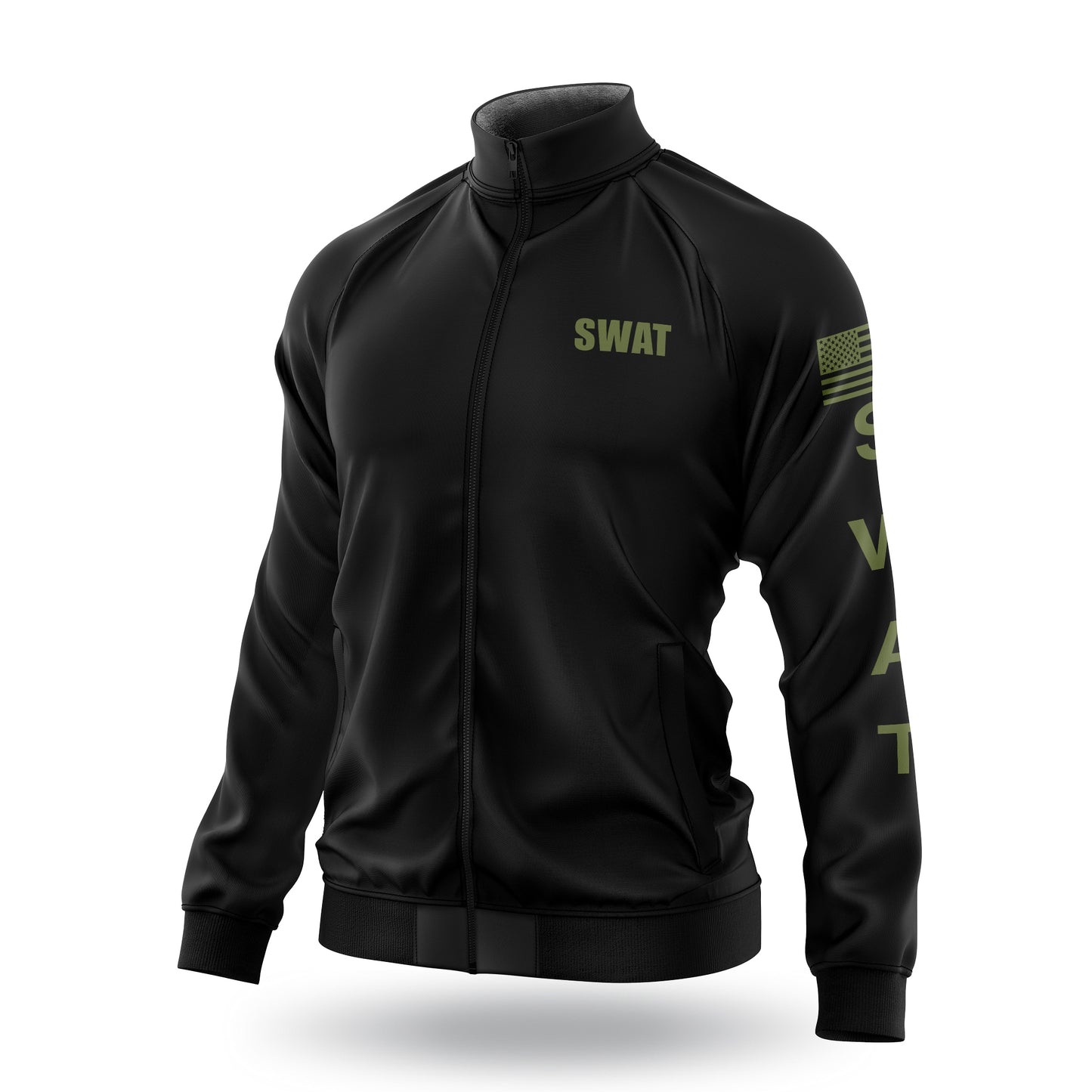 [SWAT] Defender Jacket [BLK/GRN]-13 Fifty Apparel
