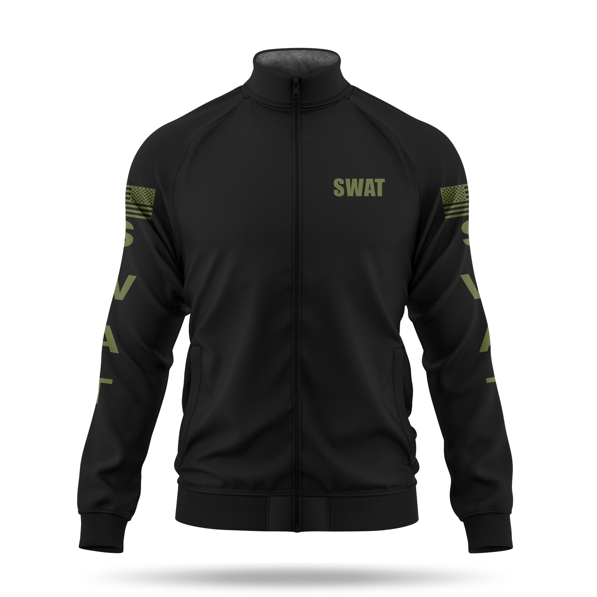 [SWAT] Defender Jacket [BLK/GRN]-13 Fifty Apparel